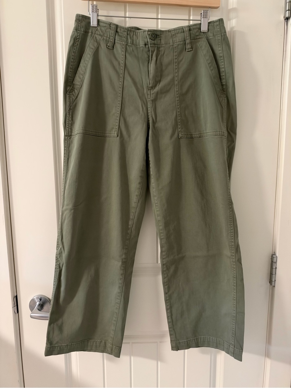 Liverpool Relaxed Olive Green Cargo Pants